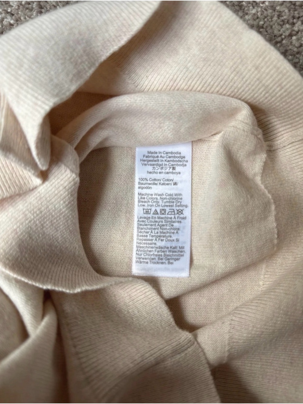 J Crew Crewneck Button-Front Women's Sweater Cardigan - Cream - Picture 3 of 3
